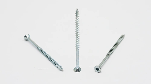 Square drive CSK head self tapping screw cutting point